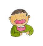 なぜか全部ちょっと驚いてる（個別スタンプ：7）