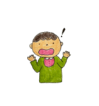 なぜか全部ちょっと驚いてる（個別スタンプ：8）