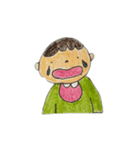なぜか全部ちょっと驚いてる（個別スタンプ：10）