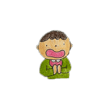 なぜか全部ちょっと驚いてる（個別スタンプ：12）