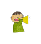 なぜか全部ちょっと驚いてる（個別スタンプ：13）