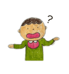 なぜか全部ちょっと驚いてる（個別スタンプ：16）