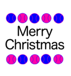 野球ボール 青ピンク 応援敬語 スタンプ（個別スタンプ：39）