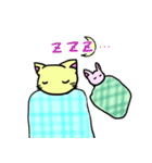 【なかよしペア特集】猫×ウサギ（個別スタンプ：8）