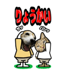 犬猫仲良しBIGスタンプ（個別スタンプ：19）