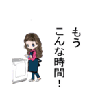 今の時季にぴったりな女子キャラスタンプ（個別スタンプ：3）