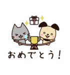 新年度に使いやすい♡春スタンプ【犬＋猫】（個別スタンプ：21）