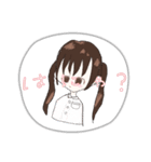 茶髪ツインテ（個別スタンプ：4）