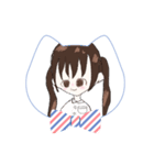 茶髪ツインテ（個別スタンプ：8）