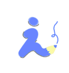 でか文字ひらがな あ〜よver.（個別スタンプ：4）