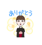 ポニーテールの女の子(LINEアバターver.)（個別スタンプ：3）