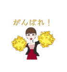 ポニーテールの女の子(LINEアバターver.)（個別スタンプ：14）