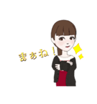ポニーテールの女の子(LINEアバターver.)（個別スタンプ：20）