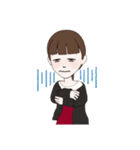 ポニーテールの女の子(LINEアバターver.)（個別スタンプ：25）