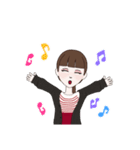 ポニーテールの女の子(LINEアバターver.)（個別スタンプ：28）