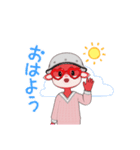 頭の中真っピンク大佐（個別スタンプ：1）