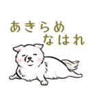 白犬たち（京風ふわふわ）（個別スタンプ：38）