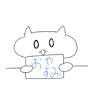 ハム子の看板で語るスタンプ（個別スタンプ：3）