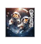 AI宇宙飛行士猫の日常スタンプ（個別スタンプ：15）