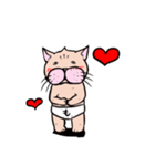 ねこのもんす 感情スタンプ（個別スタンプ：3）