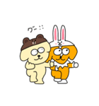 LINE FRIENDS × 2匹の犬（個別スタンプ：7）