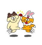 LINE FRIENDS × 2匹の犬（個別スタンプ：22）