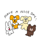 LINE FRIENDS × 2匹の犬（個別スタンプ：31）