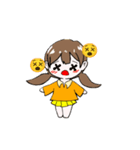おれんじの女の子すたんぷ（個別スタンプ：1）