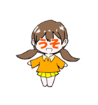 おれんじの女の子すたんぷ（個別スタンプ：2）