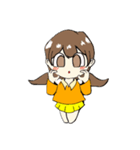 おれんじの女の子すたんぷ（個別スタンプ：4）