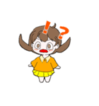 おれんじの女の子すたんぷ（個別スタンプ：7）