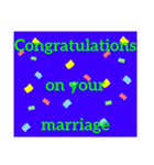 【 卒業 入学 入社 結婚 おめでとう 英語】（個別スタンプ：19）