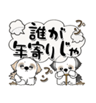 シーズー犬 134『じぃじとばぁば』修正版（個別スタンプ：24）