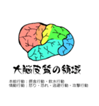 脳-brain-(大脳皮質)（個別スタンプ：14）