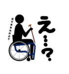 車椅子の人2（個別スタンプ：7）