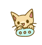 吹き出しとねこちゃん（個別スタンプ：10）