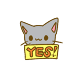 吹き出しとねこちゃん（個別スタンプ：13）