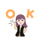 minaちゃんって名前っぽい女の子（個別スタンプ：1）