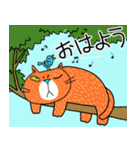 Junsの無愛想ねこの春（個別スタンプ：1）