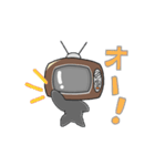 テレビアタマ（個別スタンプ：4）