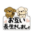 プードル犬 11『じぃじ＆ばぁば』（個別スタンプ：39）