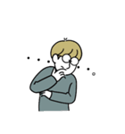 同じような顔の人達4（個別スタンプ：27）
