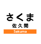 飯田線2(佐久間-下市田)の駅名スタンプ（個別スタンプ：1）