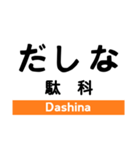 飯田線2(佐久間-下市田)の駅名スタンプ（個別スタンプ：22）