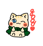 神社のねこのしろちゃん（個別スタンプ：16）