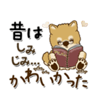 柴犬 ちゃちゃ丸たち 31『じぃじ＆ばぁば』（個別スタンプ：25）