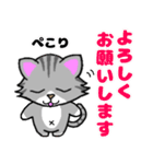 ちょっと目つきの悪い猫3⭐でか文字（個別スタンプ：11）