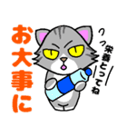 ちょっと目つきの悪い猫3⭐でか文字（個別スタンプ：39）