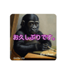 京都のキンちゃんチビゴリラ. ゴリラライフ（個別スタンプ：5）
