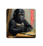 京都のキンちゃんチビゴリラ. ゴリラライフ（個別スタンプ：8）
